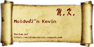 Moldván Kevin névjegykártya